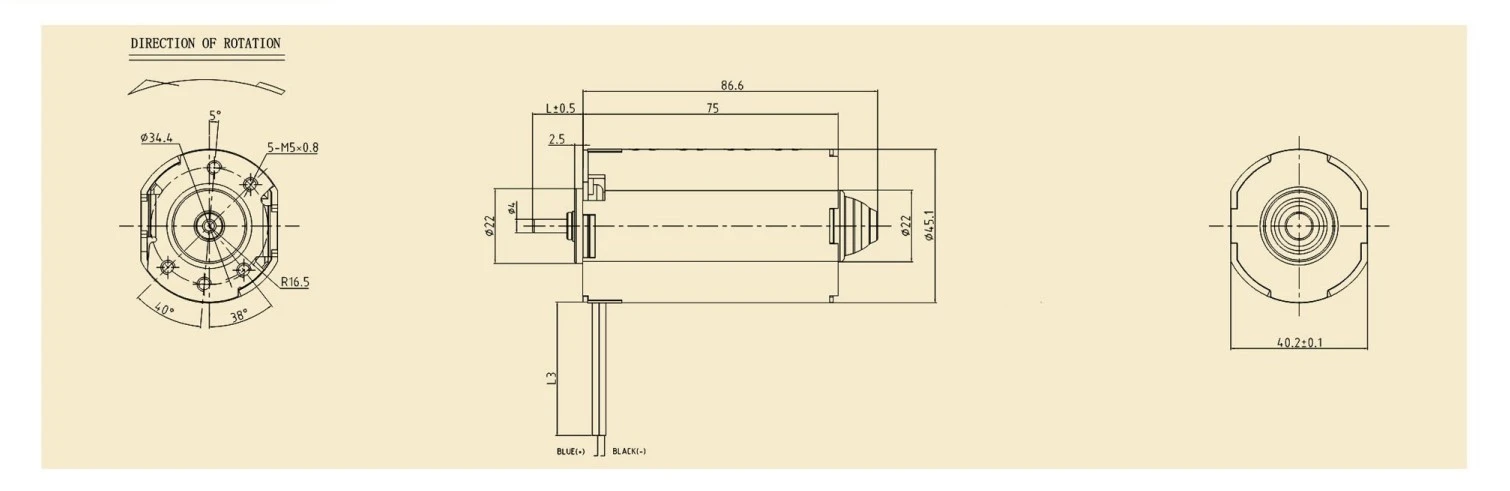 4575SH motor outline